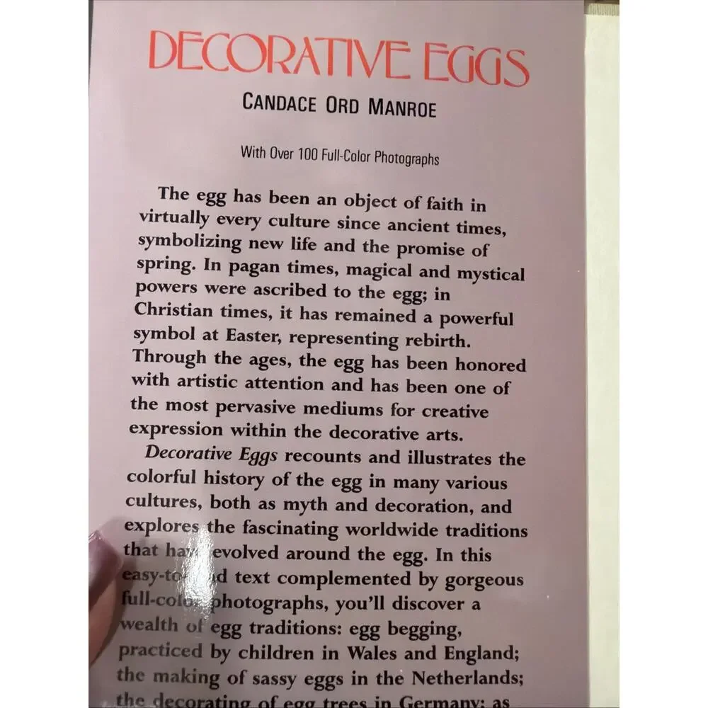 Decorative Eggs - Hardcover, by Manroe‎ Candace Ord - Good b